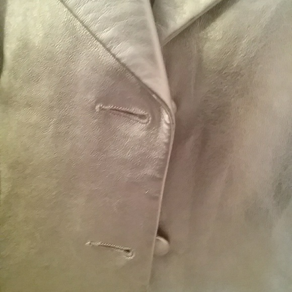 Genuine Leather Silver Jacket # 144C (N w/o T) - Picture 4 of 4